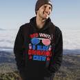 Red White And Blue Drinking Crew 4Th Of July Sunglasses Hoodie Lifestyle