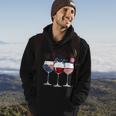 Red White And Blue Wine Glass 4Th Of July Hoodie Lifestyle