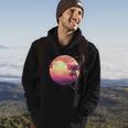 Retro 80S Vaporwave Aesthetic Tropical Sunset 90S Vaporwave Hoodie Lifestyle