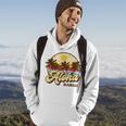 Aloha Hawaii Hawaiian Island Palm Surfboard Beach Surf Retro Hoodie Lifestyle