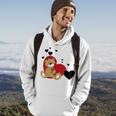 Cartoon Animal Happy Loving Teddy Bear Hoodie Lifestyle