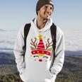 Christmas Unicorn Face Santicorn Cute V2 Hoodie Lifestyle