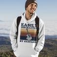 Easily Distracted By Guitars Quote For A Guitar Player Racerback Hoodie Lifestyle