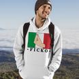 Ficko Italian Hand Sign Hoodie Lifestyle