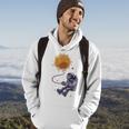 Funny Astronaut Monkey Blowing Sun V2 Hoodie Lifestyle