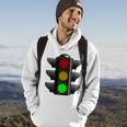 Green Traffic Light Signal Stop Caution Go Hoodie Lifestyle