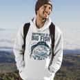 Happiness Is A Big Fish And A Witness Fisherman Dad Blue Hoodie Lifestyle