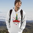 New Christmas Unicorn Face Santicorn Poinsettia Crown Cute V2 Hoodie Lifestyle