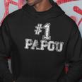 1 Papou Number One Sports Fathers Day Gift Hoodie Unique Gifts