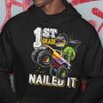 1St Grade Nailed It Dinosaur Monster Truck Graduation Cap Hoodie Unique Gifts