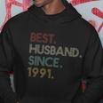 30Th Wedding Anniversary Gift Ideas Best Husband Since 1991 Hoodie Unique Gifts