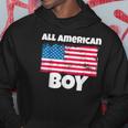 All American Boy Usa Flag Distressed 4Th Of July Hoodie Unique Gifts