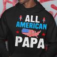 All American Papa 4Th Of July Usa Family Matching Outfit Hoodie Funny Gifts