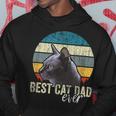 Best Cat Dad Ever Vintage Cat Daddy Father Hoodie Unique Gifts
