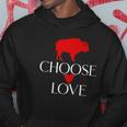 Choose Love Buffalo Red And White Hoodie Unique Gifts
