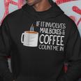 Coffee & Mailboxes Postal Worker Post Office Hoodie Personalized Gifts