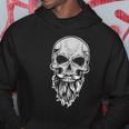 Cool Skull Costume - Bald Head With Beard - Skull Hoodie Unique Gifts