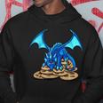 Cute Blue Dragon And His Cookie Treasure Hoard Hoodie Funny Gifts