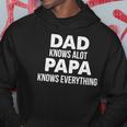 Dad Knows A Lot Papa Knows Everything Hoodie Unique Gifts