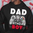 Dad Of Birthday Boy Time To Level Up Video Game Birthday Hoodie Funny Gifts