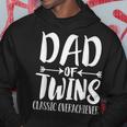 Dad Of Twins Proud Father Of Twins Classic Overachiver Hoodie Funny Gifts