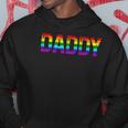 Daddy Gay Pride Month Lgbtq Fathers Day Rainbow Flag Queer Hoodie Unique Gifts
