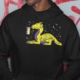 Dragon Mythical Animal Lgbtq Non-Binary Flag Genderqueer Hoodie Unique Gifts