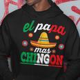 El Papa Mas Chingon Funny Mexican Dad Husband Regalo Flag V3 Hoodie Funny Gifts