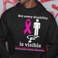 Every Disability Is Visible Eosinophilic Disease Awareness Pink Ribbon Eosinophilic Disease Eosinophilic Disease Awareness Hoodie Funny Gifts