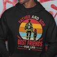 Father Grandpa And Son Firefighter Best Friends For Life Fathers Day 262 Family Dad Hoodie Unique Gifts