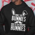 Forget The Bunnies Im Chasing Hunnies Funny Hoodie Funny Gifts