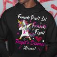 Friends Dont Let Friends Fight Pagets Disease Alone Unicorn Pink Ribbon Pagets Disease Pagets Disease Awareness Hoodie Funny Gifts