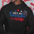 Funny 4Th Of July She Is My Firework Patriotic Us Couples Hoodie Funny Gifts