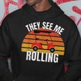 Funny Golf They See Me Rolling Golf Cart Hoodie Funny Gifts