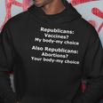 Funny Pro Choice Vaccines My Body My Choice Hoodie Unique Gifts