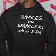Funny Snakes And Sparklers All I Like 4Th Of July Hoodie Unique Gifts