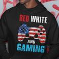 Gamer 4Th Of July Red White Gaming Video Game Boys Kids N Hoodie Funny Gifts