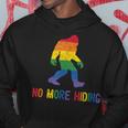 Gay Pride Support - Sasquatch No More Hiding - Lgbtq Ally Hoodie Unique Gifts