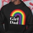 Girl Dad Outfit For Fathers Day Lgbt Gay Pride Rainbow Flag Hoodie Unique Gifts