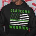 Glaucoma Warrior Usa Flag United States Flag Green Ribbon Glaucoma Glaucoma Awareness Hoodie Funny Gifts