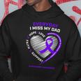 In Memory Dad Purple Alzheimers Awareness Hoodie Unique Gifts