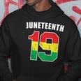 Juneteenth 19 Jersey Black American Freedom Juneteenth Hoodie Unique Gifts