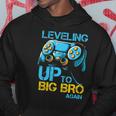 Leveling Up To Big Bro Again Gaming Lovers Vintage Hoodie Unique Gifts