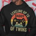 Leveling Up To Daddy Of Twins Expecting Dad Video Gamer Hoodie Funny Gifts