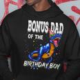 Mens Bonus Dad Of The Birthday Boy Matching Father Bonus Dad Hoodie Funny Gifts