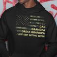 Mens Fathers Day Gift From Grandkids Dad Grandpa Great Grandpa Hoodie Unique Gifts