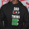 Mens Funny Dad Fathers Day Birthday Twins Twin Dad Hoodie Funny Gifts