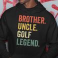 Mens Funny Golfer Brother Uncle Golf Legend Vintage Retro Golfing Hoodie Unique Gifts