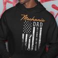 Mens Mechanic Dad Like A Normal Dad Only Cooler Usa Flag Hoodie Unique Gifts