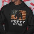 Mens Vintage Poppy Bear Poppy Fathers Day Dad Gift Hoodie Unique Gifts
